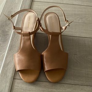 New leather Cole haan wedge